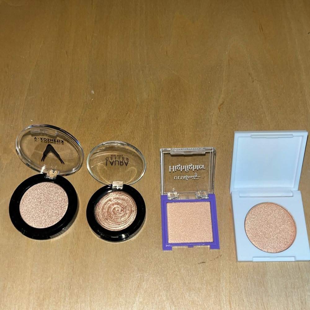 Set of 4 gold highlighters